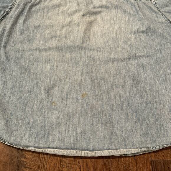 Vintage Levis Shirt Men's 2XL Blue Denim Button Down Shirt Western Pocket VTG - Picture 10 of 10